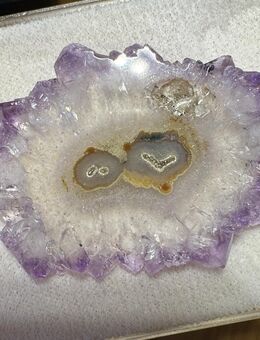 Grosse 43 mm Amethyst Kristall Stalaktit Scheibe 32ct - Köln
