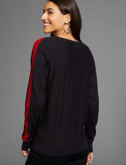 Laura Scott Longpullover mit Kontraststreifen