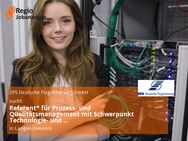 Referent* für Prozess- und Qualitätsmanagement mit Schwerpunkt Technologie- und Software-Entwicklung (m/w/d) - Langen (Hessen)