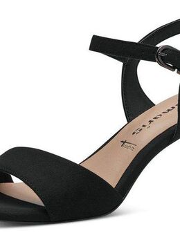 Tamaris Sandalette, Trichterabsatz, Abendschuh mit verstellbarem Fesselriemchen
