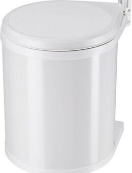 Hailo Einbaumülleimer Compact-Box M, 15 Liter, Stahlblech weiß, Kunststoff Inneneimer, Made in Germany