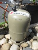 Stahlgasflasche leer 5kg Propan in 79294