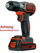 Black Decker 18 V/ 1,5 Ah Li-Ion Akku-Bohrschrauber #E352 in 75217