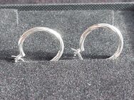 Stilvolle Silberohrringe, Ohrringe (Creolen aus Sterling Silber), NEU! - Koblenz