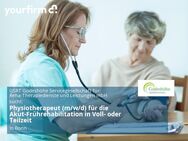 Physiotherapeut (m/w/d) für die Akut-Frührehabilitation in Voll- oder Teilzeit - Bonn