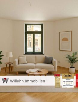 Zentrumsnah! 2012 saniert | bezugsfrei und WG-geeignet | Lift | Parkett | modernes Tageslichtbad - Leipzig