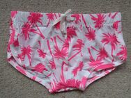 Oboy Beachwear Badehose Beachsprinterpants Palmen weiß pink XL - Niddatal