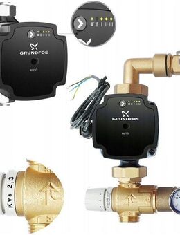 Mischgruppe für Fußbodenheizungsverteiler mit AFRISO ATM 566-Ventil Grundfos UPM3S AUTO-Pumpe KF-GM3-70G ATM566 - Wuppertal
