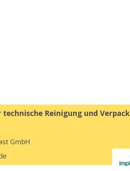 Vorarbeiter technische Reinigung und Verpackung (m/w/d) - Buxtehude