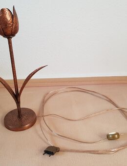 Tulpe Designer Tischlampe Kupfer Hammerschlagtechnik Handarbeit Höhe 40 cm Fassung E27 - Hamburg Wandsbek