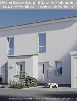 Wie ein eigenes Haus: Exklusive 4 Zimmer Designwohnung mit Garten zwischen Marburg und Giessen - Allendorf (Lumda)