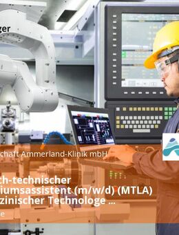 Medizinisch-technischer Laboratoriumsassistent (m/w/d) (MTLA) bzw. medizinischer Technologe (m/w/d) für Laboratoriumsanalytik - Westerstede