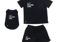 TIAKI Pet & Parent Pyjama im Partnerlook - Pyjama für Hundeeltern Größe M + passendes Hundeshirt Rückenlänge 50 cm