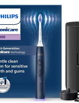 Philips Sonicare Elektrische Zahnbürste Series 6100, Aufsteckbürsten: 1 St., mit Andruckkontrolle, 2 Putzeinstellungen und 3 Intensitätsstufen