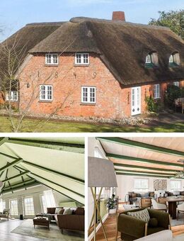 Sie suchen das besondere? Vor den Toren von SYLT. Exklusives Einfamilienhaus unter Reet in TOP-Lage. - Emmelsbüll-Horsbüll