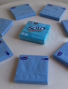 Servietten der Marke Duni in hellblau, 3-lagig, 33 x 33 cm - Hamburg