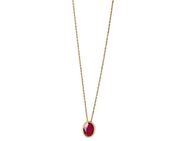 Vivance Kette mit Anhänger 585/- Gelbgold glanz oval Rubin