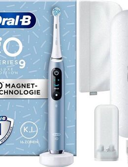 Oral-B Elektrische Zahnbürste iO 9 Luxe Edition, Aufsteckbürsten: 1 St., mit Magnet-Technologie, 7 Putzmodi, Farbdisplay & Lade-Reiseetui