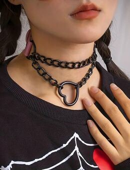Damen Choker Halsband Gothic Ronden Club Punk Cosplay - Uchte