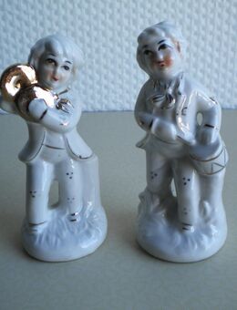 2 Porzellan/Keramik-Figuren,Alt,ca. je 10 cm - Linnich