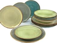 CreaTable Tafelservice Geschirr-Set NATURE COLLECTION (12-tlg), 4 Personen, Steinzeug, Service, 12 Teile, für 4 Personen