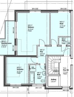 3-Zimmer Dachgeschoss-Wohnung mit Dachterrasse - barrierefrei mit Aufzug und Tiefgarage in Jena-Ost - Baubeginn erfolgt! - Jena