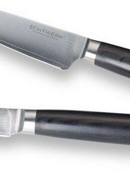 ECHTWERK Messer-Set (Set, 2-tlg), Damazener, (Santokumesser / Schälmesser inkl. Aufbewahrungsbox)
