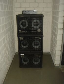 Bassanlage zu verkaufen, Glockenklang Amp Blue Soul mit drei SWR 2" Golight Boxen - Grevenbroich
