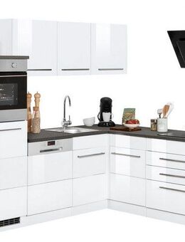 KOCHSTATION Winkelküche KS-Trient, Stellbreite 230x190 cm, wahlweise mit E-Geräten, mit Arbeitsplatte