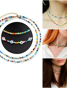2 Stück Love Regenbogen Halskette Farbig Damen Modeschmuck 13,90* - Villingen-Schwenningen