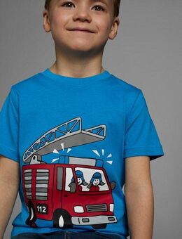 KIDSWORLD T-Shirt Mit coolem FEUERWEHR Druck Kurzarm, Basic-Passform, mit stylischem Druck, Rundhalsausschnitt