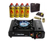 Campingkocher Camping Gaskocher Koffer Herd Outdoor Tischgrill Grillplatte Set253232 - Wuppertal