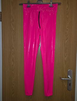Lack lackleggins Spiegelglanz Leggins Pink unisex Gr.M/L - Löwenberger Land
