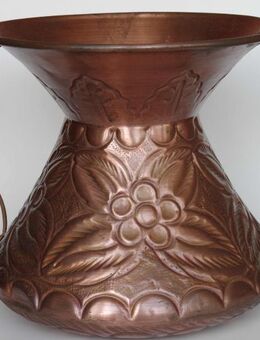 Kupfer-Gefäß (z.B als Vase) mit Relief, Handarbeit aus Italien - Münster