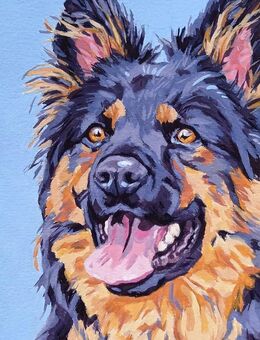 Handgemalte Hundeportraits / Tierportraits ab Foto - Obrigheim (Pfalz)