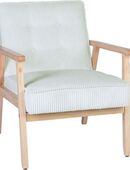 Home affaire Loungesessel MENONRI mit Armlehnen aus Massivholz, Relaxsessel, Lese-Sessel, Cocktailsessel in Cord und Webstoff in 00000