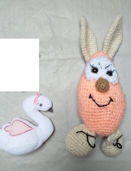 Spielzeug, Plüschfigur, Plüschtier, Stofftier, Kuscheltier - Schwan, Hase GEGEN EINE PACKUNG NUDELN - Hamburg Wandsbek