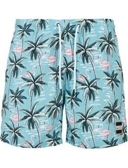 URBAN CLASSICS Badeshorts Urban Classics Herren Pattern Swim Shorts