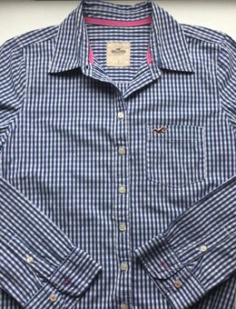 Hollister Original Herren Hemd Blau/Weiß Kariert Langarm Größe L - Fulda