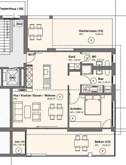 Neubau 2-Zimmerwohnung mit Balkon im Wohnpark Schönblick (Whg7) - Schramberg