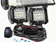3er-Set LED-Licht Kabelsatz – 20-Zoll-Lichtleiste, 4-Zoll-Arbeitsleuchten, Flut-/Spot-Kombination, Ideal für Offroad, LKW, Boot und mehr - Wuppertal