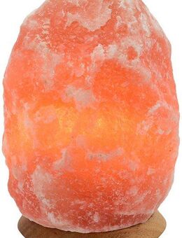 my home Salzkristall-Tischlampe Sclassin, Leuchtmittel wechselbar, Warmweiß, Handgefertigt - jeder Stein ein Unikat, H: ca.18 cm, ca.2-3 kg