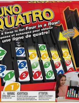 Mattel games Spiel UNO Quatro, Familienspiel