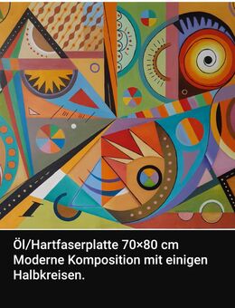 Öl auf Hartfaserplatte, 70×80 cm - Nürnberg