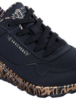 Skechers UNO-LOVING LOVE Wedgesneaker Freizeitschuh, Halbschuh, Schnürschuh mit coolem Graffiti-Print