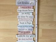 Lebenseinstellung Deko Board Wand Bild Spruch NEU - Wuppertal