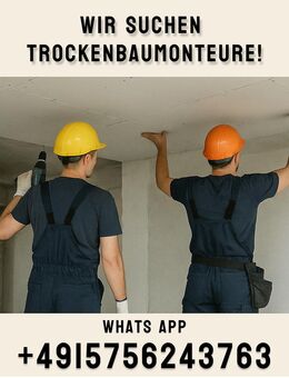Wir suchen Trockenbaumonteure! - Düsseldorf