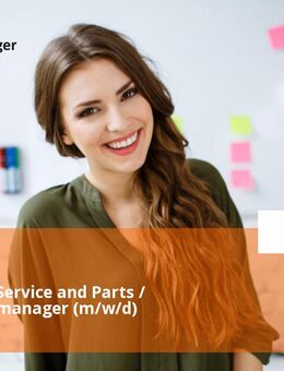 Manager Service and Parts / Ersatzteilmanager (m/w/d) - Albstadt