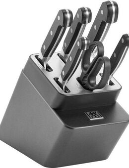Zwilling Messerblock Pro (7tlg), Made in Germany, selbstschärfender Messerblock, Sonderschmelze