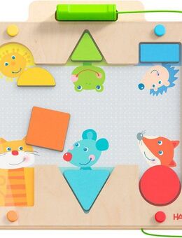 Haba Spiel Vario Formen mit geometrischen Motivplättchen, Magnetspiel